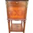 A 19th Century French Inlaid Wooden Bedside Pedestal With Brass Mounts