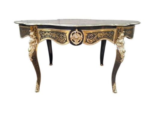 A French Boulle Style Centre Table With Drawer And Ormulu Mounts