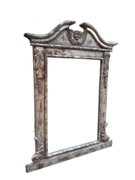 A French Style Heavily Carved And Hand Gilded With Gold Leaf Mirror