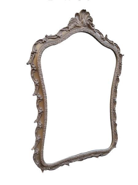 A Mid 20th Century Circa 1950's Gilt Painted Wooden Bevelled Mirror
