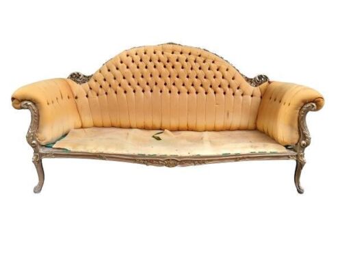 A 20th Century French Style Hand Carved Giltwood Settee (Still To Be Upholstered)
