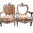 A 20th Century French Style Carved And Gilded Pair Of Arm Chairs (Still To Be Upholstered)
