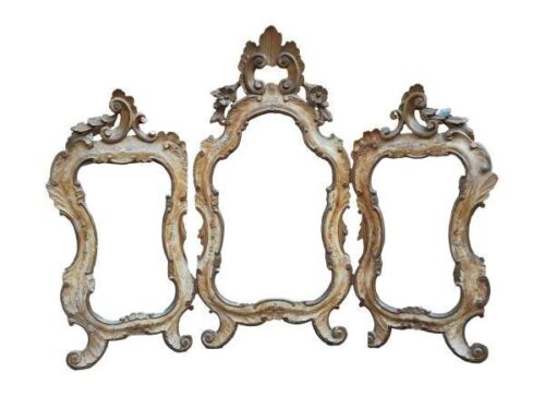 A 19th Century Style Three Panel Table Bevelled Mirror