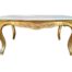 A French Style Hand Carved Giltwood Table With Marble