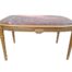 A French Style Hand Carved Giltwood Table With Marble