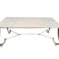 Wrought Iron Coffee Table With Marble Top