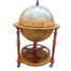 A 20th Century World Globe Bar On Castors