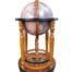 A 20TH Century Mahogany Globe Bar On Castors