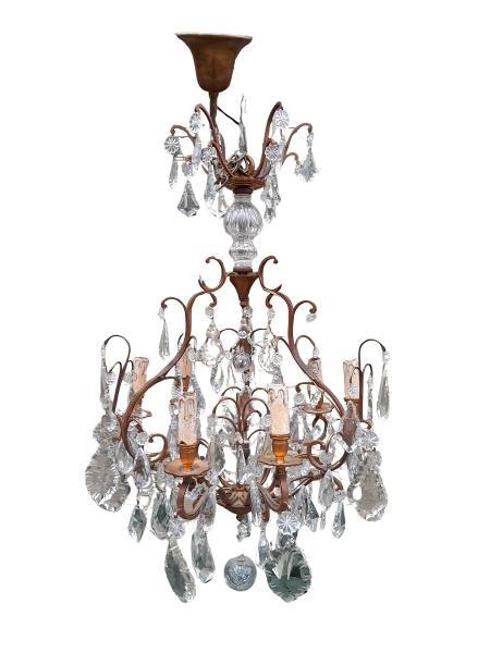 A Late 19th Century French Louis XV Style Crystal Chandelier