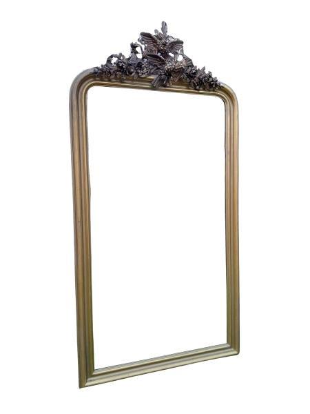 A 19th Century French Louis Philippe Style Giltwood Bevelled Mirror