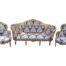 A 20th Century French Louis XVI Style Settee And Matching Armchairs Settee