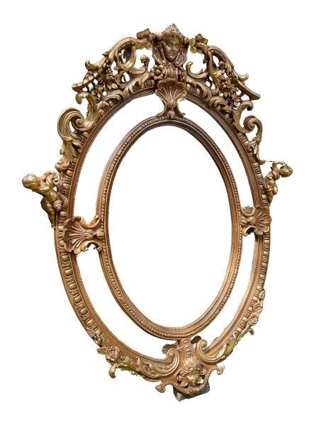 A Rare 20th Century French Louis XV Style Gilt Wooden And Bevelled Mirror Of Large Proportions