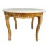 A French Style Giltwood Table With Travertine Top