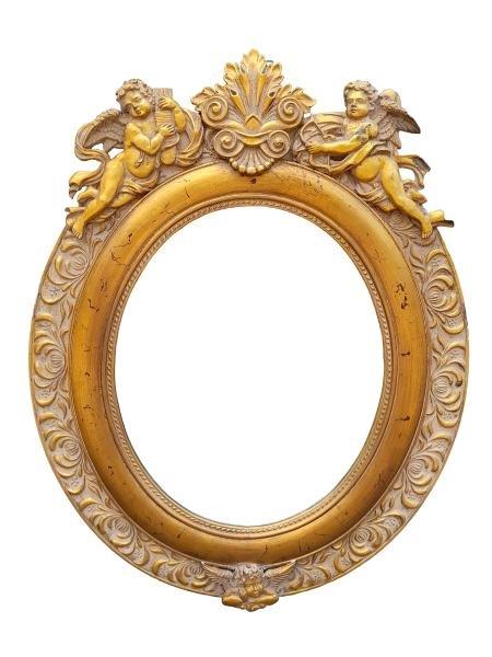 A 20th Century French Louis XVI Style Gilt Painted And Bevelled Mirror