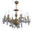 A French Style Gilt Brass And Crystal Chandelier