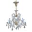 A French Style Gilt Brass And Crystal Chandelier With Ceiling Rose
