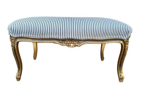 A French Style Giltwood Ottoman