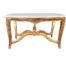 A French Style Coffee Table With Cream Marble Top