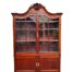 A 19TH Century Mahogany Carved Display Cabinet with Glazed Doors with Brass Fittings