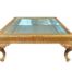 A French Style One-Off Ornately Carved And Gilded Coffee Table With Mirror And Glass Inner