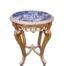 A French Style Carved Giltwood Table With Marble Top