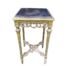 A French Style Ornately Carved Giltwood Table With A Marble Top