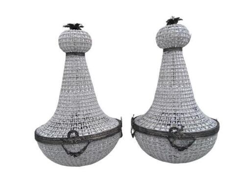 A Pair Of  Large French Empire Style Chandeliers