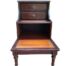 A 20th Century Mahogany Library Steps With Tooled Leather And Two Drawers