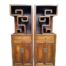 A 20th Century Rare Pair Of Chinese Display Wood Cabinets