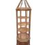 An Antique French Style Gold Leaf Vitrine With Four Shelves And A Door With Key