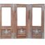 20TH Century French Style Set Of Three Painted Wooden Panelled Mirrors Of Large Proportion