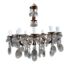 A 20th Century French Style Gilt And Crystal Chandelier