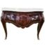 A French Louis XV Style Walnut Bombe Chest / Server With A Drawer And Gilt Metal Mounts / Ormolu And Marble Top