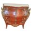 A French Louis XV Style Walnut Bombe Chest / Serve With Drawers