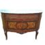A French Style Walnut Chest / Server With Ormolu Mounts And A Marble Top