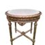 A French Style Large Carved Giltwood Entrance / Centre Table With A Cream Marble Top