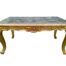 A 20th Century French Style Giltwood Coffee Table With Marble Top
