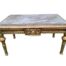A 20th Century French Style Carved Giltwood  Coffee Table With A Marble Top