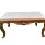 A French Style Carved  Giltwood Coffee Table With A Marble Top