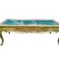 A French Style Carved Giltwood Coffee Table With Inner Mirror And Lift-Up Glass Top