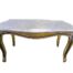 A French Style Carved Giltwood Coffee Table With A Marble Top