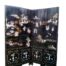 A 20th Century Oriental Black Lacquer And Mother Of Pearl Screen