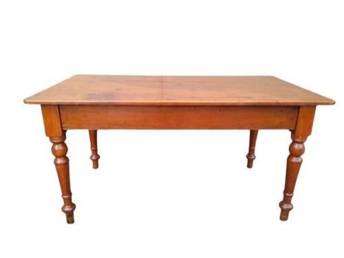 A 20th Century Oregon Farm Table with Yellowwood Legs (Eight Seater)