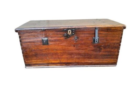 An 18th Century Stinkwood VOC Officers Kist with Early Hardware ND