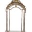 An Ornate Rococo Style Carved Giltwood And Bevelled Mirror