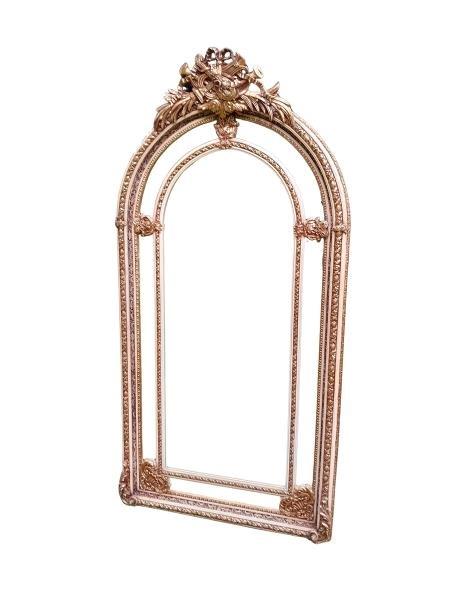 An Ornate Rococo Style Carved Giltwood And Bevelled Mirror