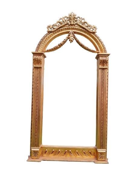 An Ornate Rococo Style Carved Giltwood Mirror Of Large Proportions