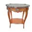 A French Louis XV Style Walnut & Mahogany Marquetry Ormolu Mounted Side Table