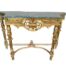 A 20th Century French Rococo-Style Giltwood Console Table with Marble tOP