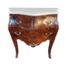 A French Louis XV Style Walnut & Mahogany Bombe Chest Of Drawers With Gilt Metal Mounts / Ormolu And Marble Top